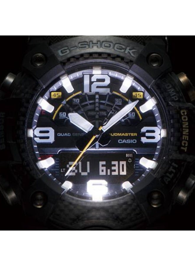Casio G-SHOCK GG-B100-1A3DR Mudmaster Bluetooth Analog Digital Watch Mud Resistant Shock Resistant 200m Water Resistant Sensor Watch LED Backlight World Time Stopwatch Countdown Timer Alarms Auto Calendar - Image 3