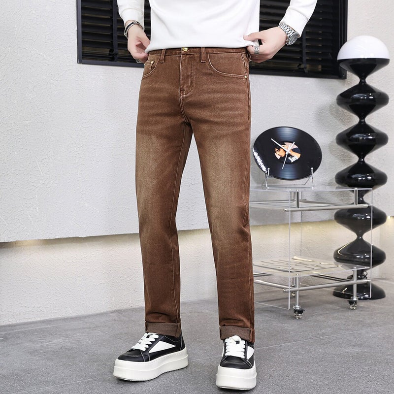 Unisex Classic Denim Jeans Loose Fit Daily Outdoor Wear - Image 1