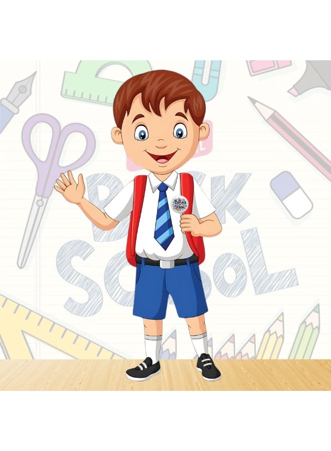 برينت شوب فور مي شارة العودة إلى المدرسة - إكسسوار مرح وملون للأطفال - مثالي للحقائب المدرسية والزي المدرسي والهدايا - Image 3