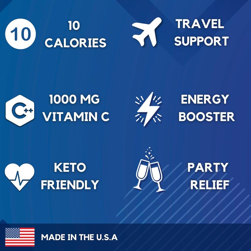 NatureWorks HydroMATE Electrolytes Powder Drink Mix Packets Hydration Accelerator Low Sugar Rapid Party Relief Recovery Vitamin C Plus Caffeine Watermelon 30 Count - Image 3
