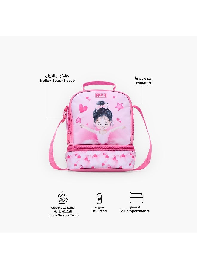 Must Little Ballerina-Lunch Bag-2 Cmprts- (Polyester) Multicolor \ 24X12X20 - Image 3