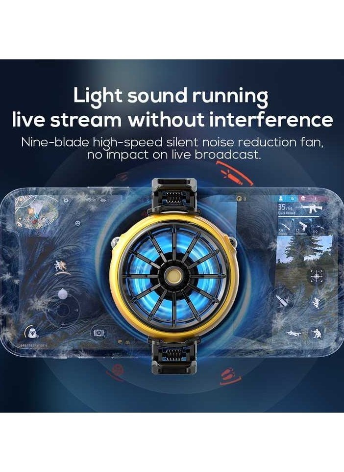 Gulf Trend DLA6 Cooling Fan – Cold Wind Handle Fan for PUBG Mobile Gaming – Portable, Rechargeable, Compact Design, Reduces Device Overheating, Enhances Gaming Performance - Image 3