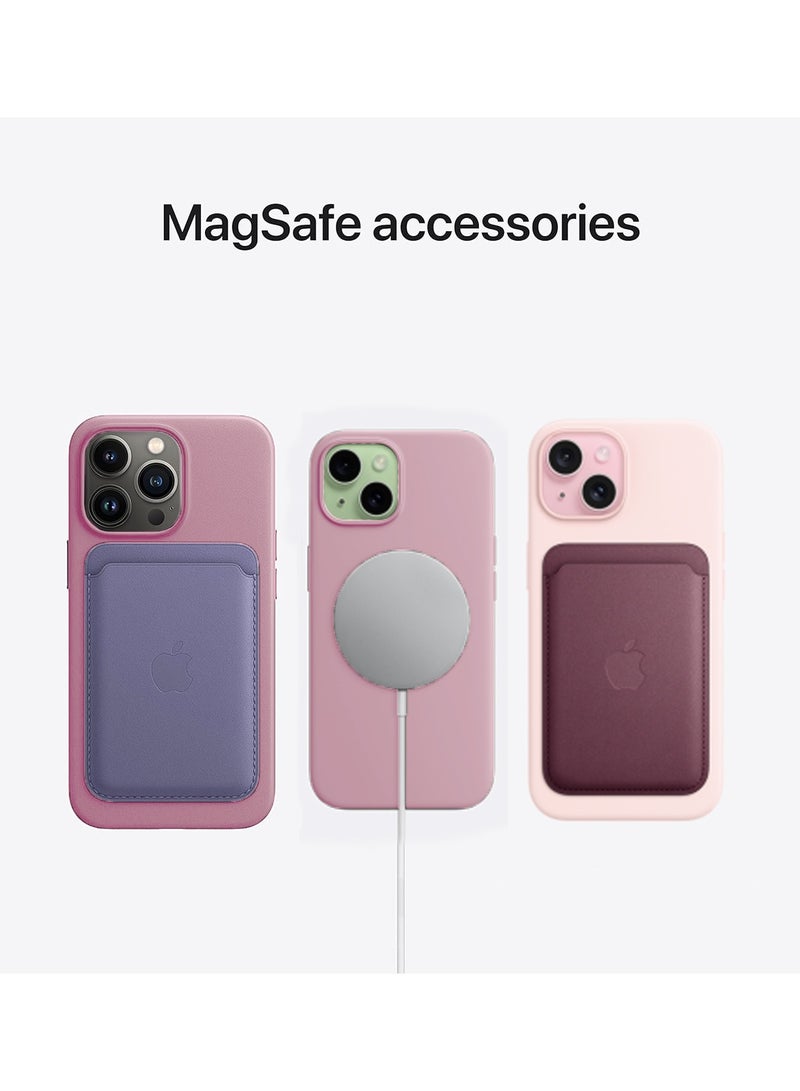 Wtech Soft Liquid Silicone Case Cover With MagSafe For Apple iPhone 15 Plus 2023 Light Pink - Image 3