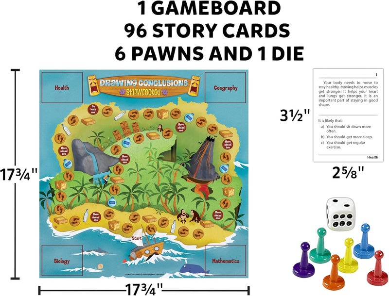 Edupress Drawing Conclusions Shipwrecked Game - Red Level (EP61082) - Image 4