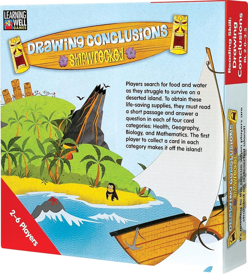 Edupress Drawing Conclusions Shipwrecked Game - Red Level (EP61082) - Image 1