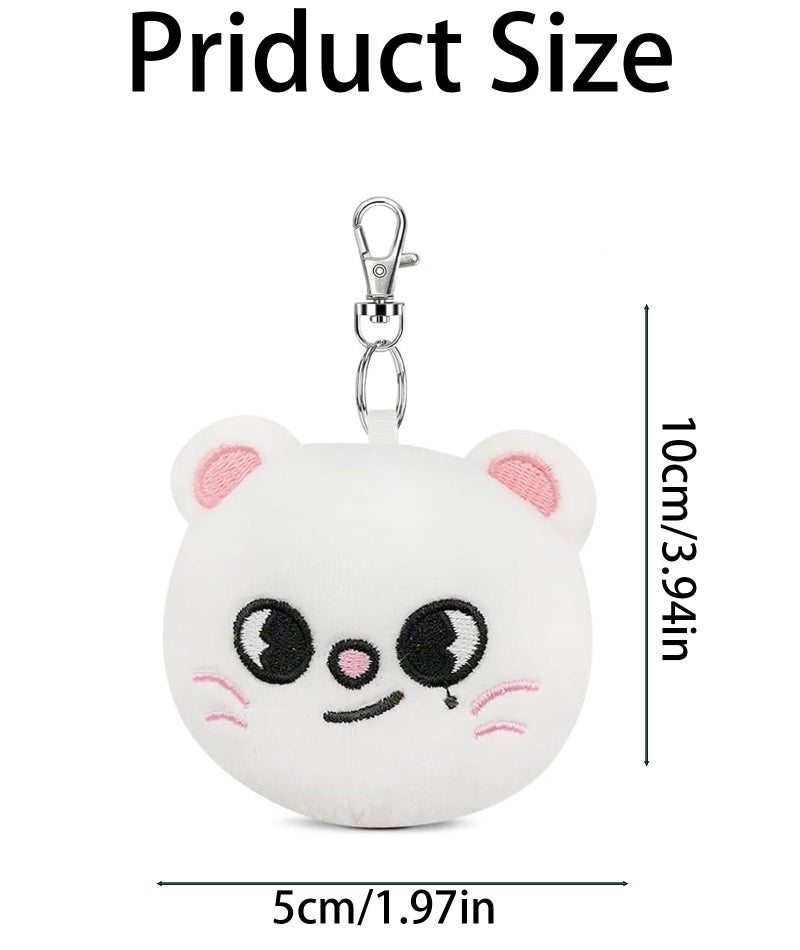 CartHome Plush Keychain, Cute Cat Keychains, Soft Plushies Keychains for Keys and Bags, Stylish Accessory for Music Lovers, Gift for Women, Trendy Accessory For Lovers - Image 2