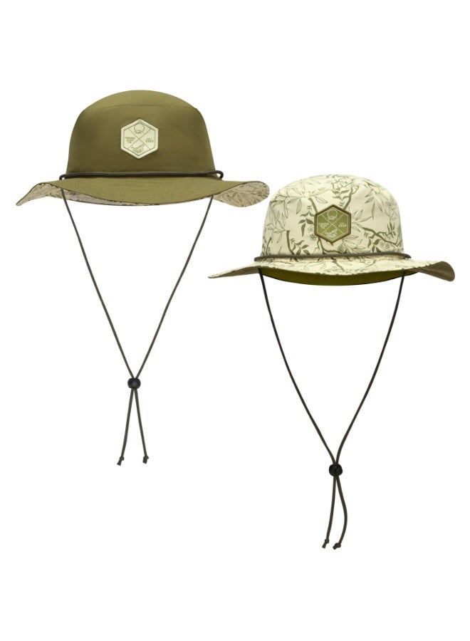 QASSAR DOUBLE SIDE HAT DESERT BLOOM OLIVE - Image 1