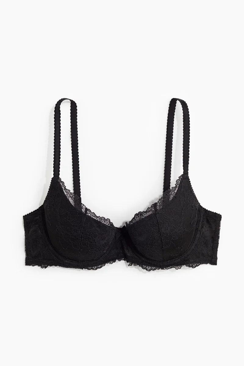 H&M Padded Underwired Demi Lace Bra