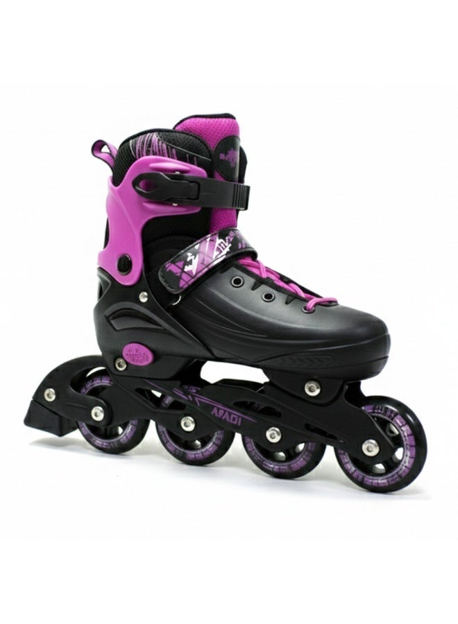OVERS Inline and Roller Skates Shoes with All Wheels LED Lights Complete Set include Helmet and Protection - Image 1