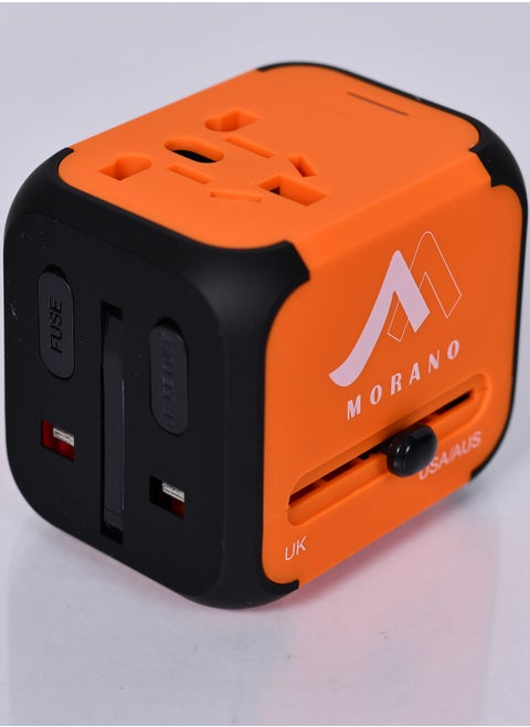 Universal plug adapter for worldwide travel, USB socket adapter, safe and portable universal travel socket