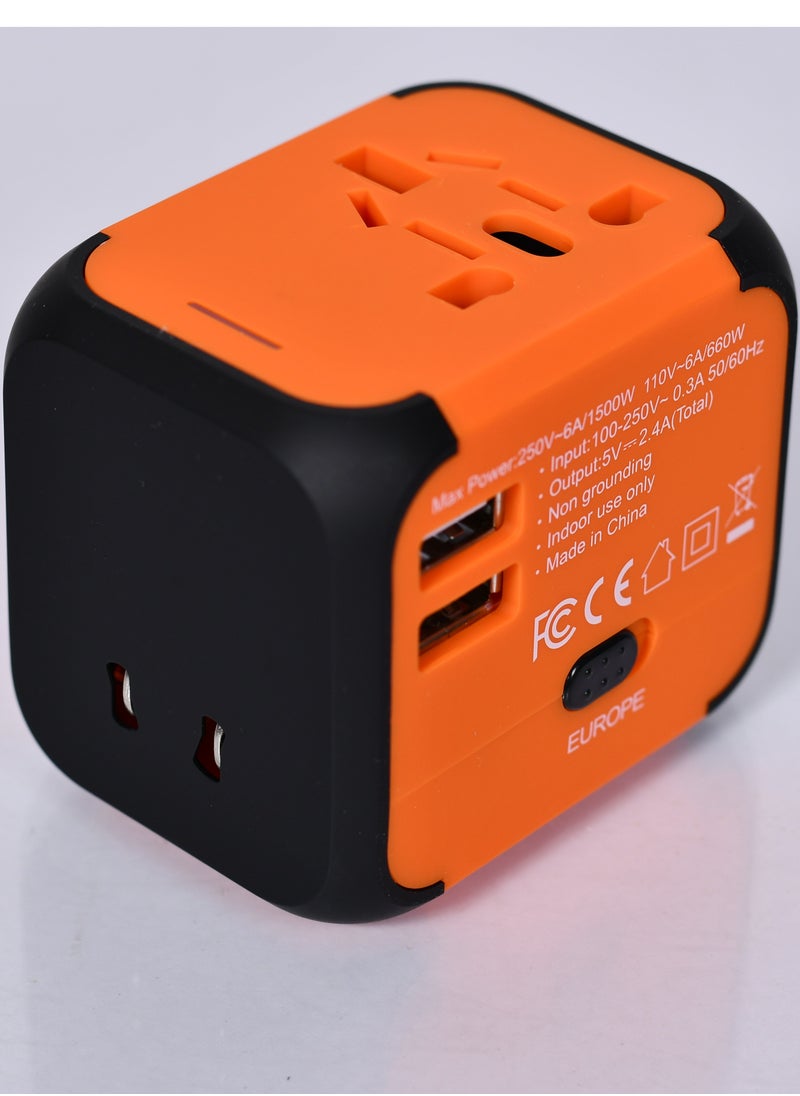 MORANO Universal plug adapter for worldwide travel, USB socket adapter, safe and portable universal travel socket  - Image 2