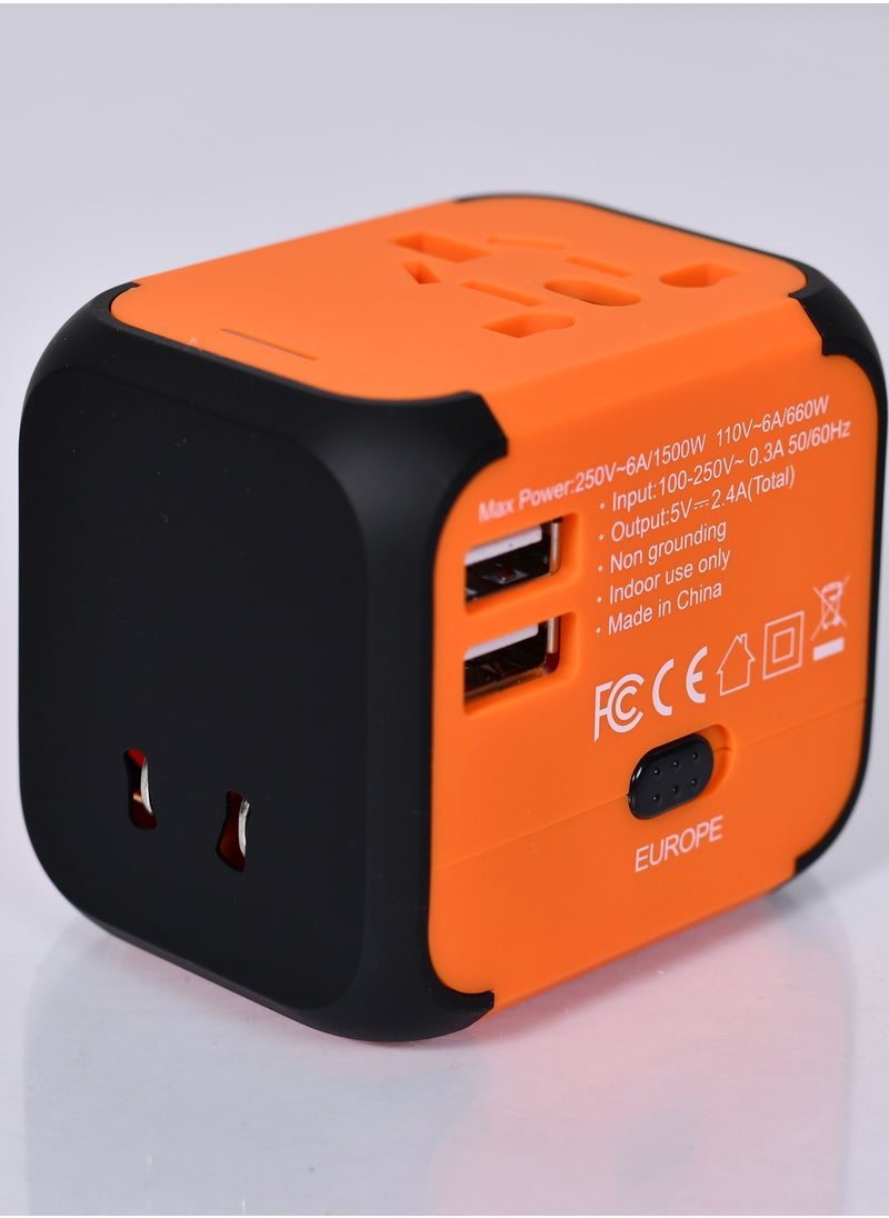 MORANO Universal plug adapter for worldwide travel, USB socket adapter, safe and portable universal travel socket  - Image 3