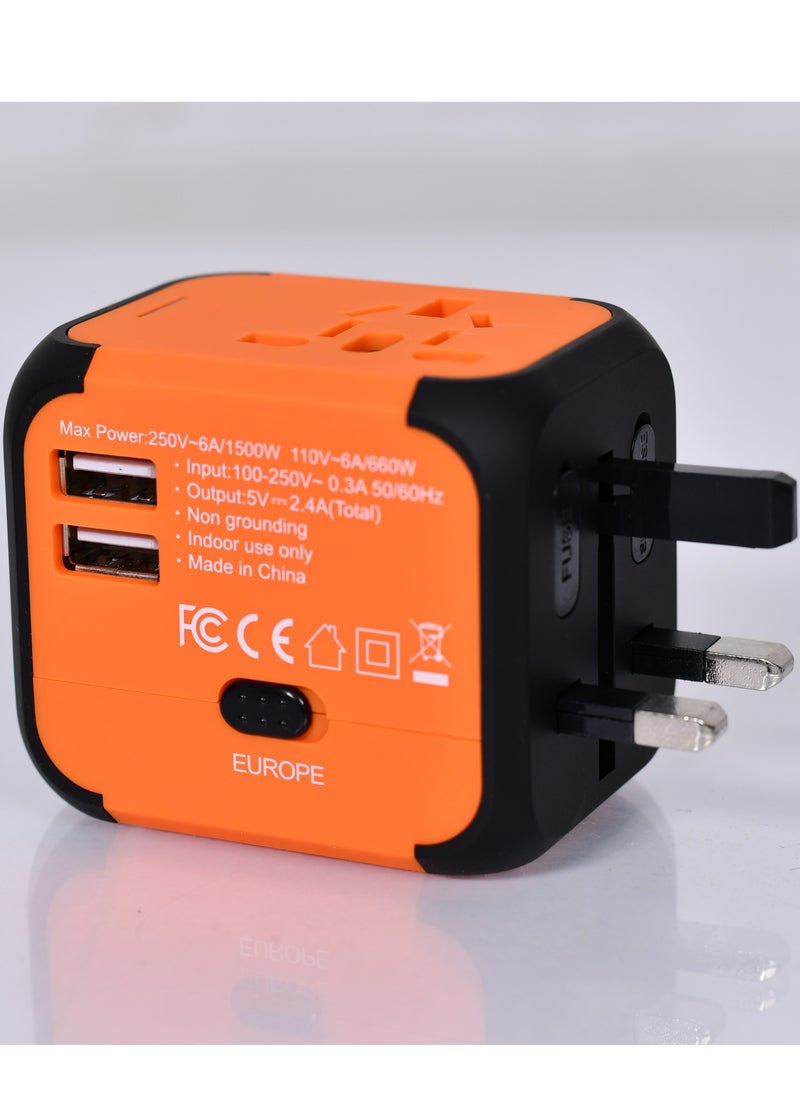 MORANO Universal plug adapter for worldwide travel, USB socket adapter, safe and portable universal travel socket  - Image 4