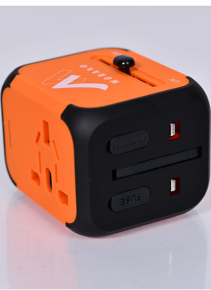 MORANO Universal plug adapter for worldwide travel, USB socket adapter, safe and portable universal travel socket  - Image 5