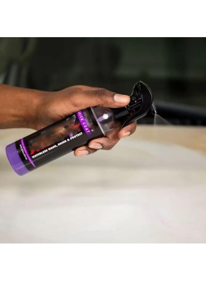 Generic Ceramic Coating - Car Wax Spray - Waterless Car Wash & Wax - Hydrophobic Top Coat Polish & Polymer Paint Sealant  - Image 3