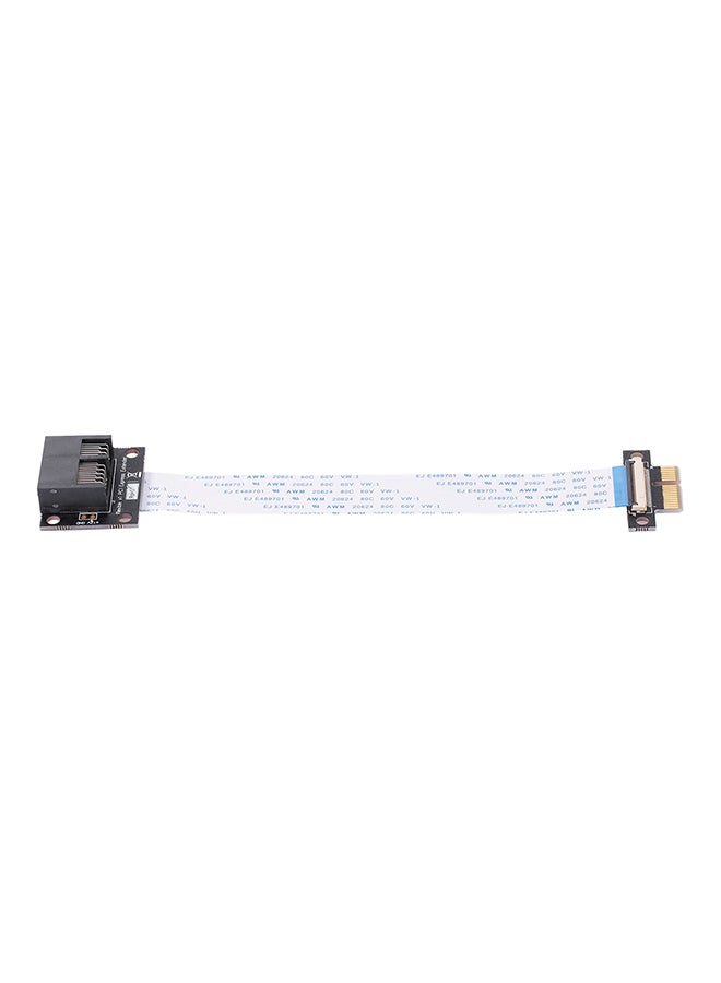 كابل تمديد مرن من منفذ PCI-E 1X إلى 1X أسود - Image 4