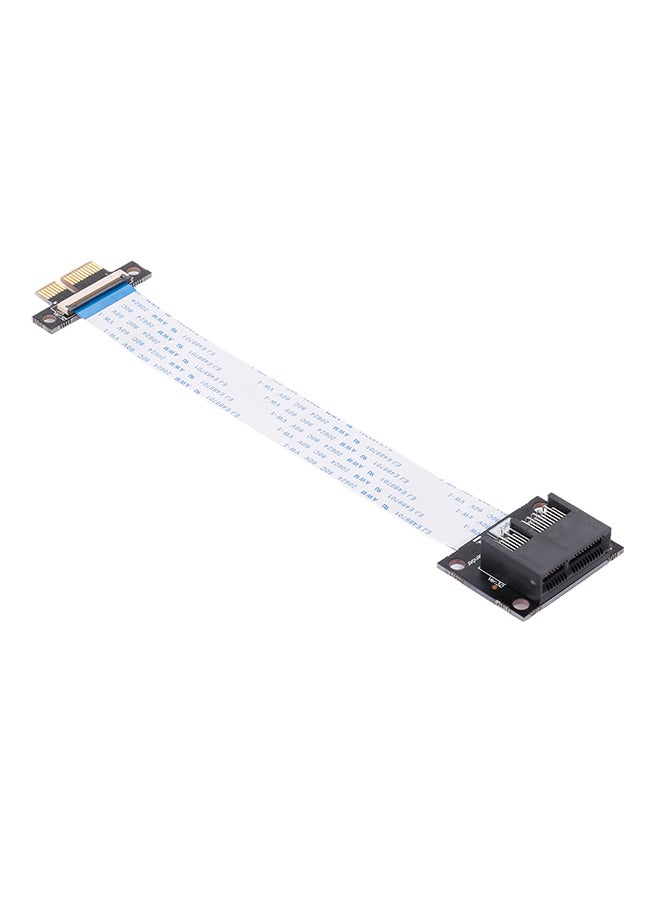 كابل تمديد مرن من منفذ PCI-E 1X إلى 1X أسود - Image 2