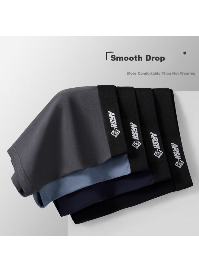 A FISH Yizhiyu [10a Grade Antibacterial Crotch] Men's Underwear, Cotton Breathable Boxer Briefs, Large Size, 9 Pieces - Image 2