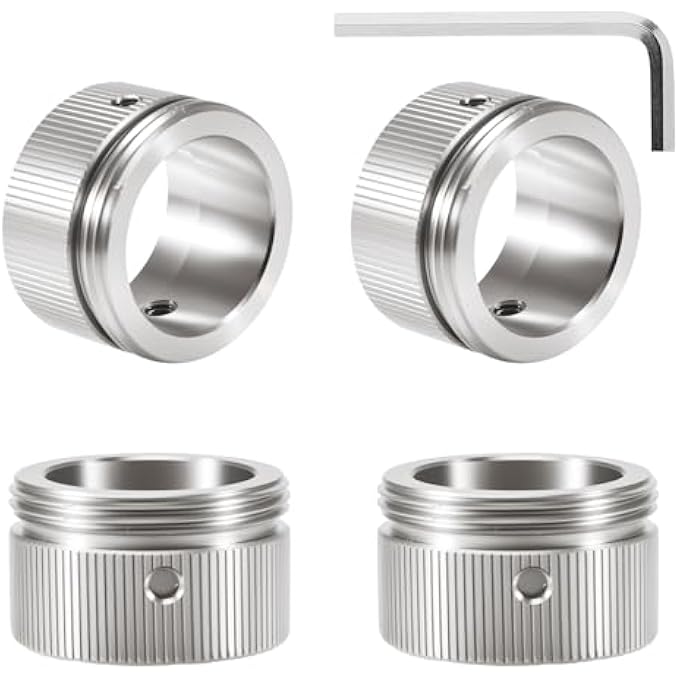 4PCS 304 STAINLESS STEEL HEATING VALVE ADAPTER, RAVL VALVE, M30 X 1.5 THERMOSTAT ADAPTER FOR RA, RAV, RADIATOR VALVE, THERMOSTATIC HEAD WITH STRIPS, LEAK-PROOF PRECISION SNAP ON DESIGN - Image 2