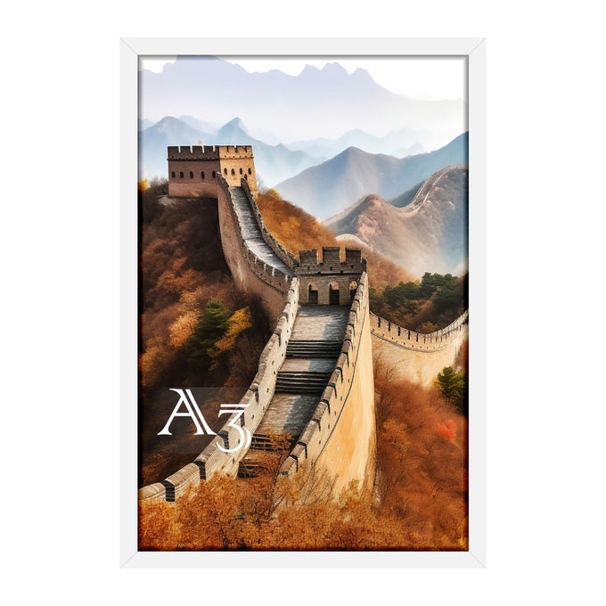 A3 Frame Picture Frame for Wall Mounting Display White