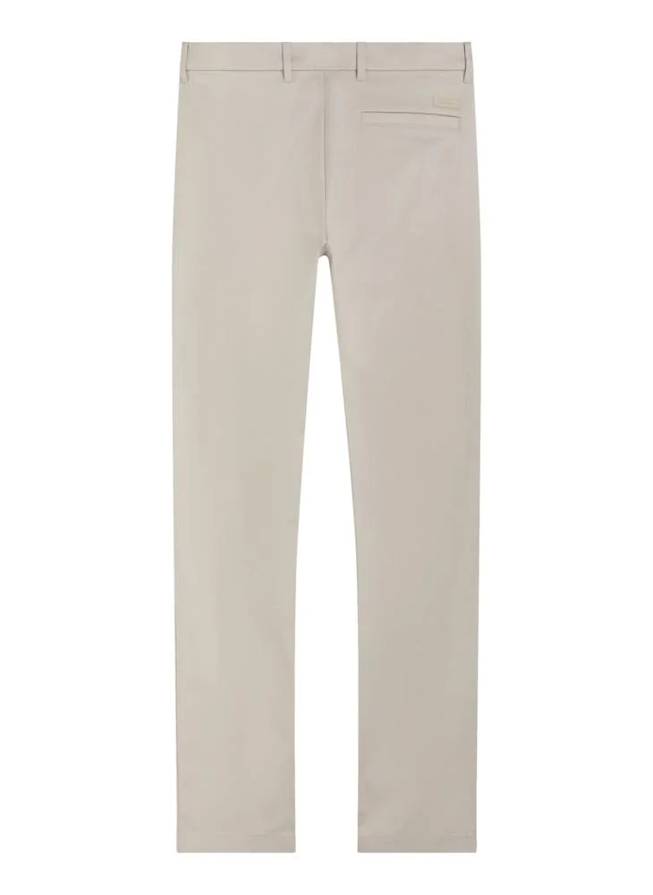 CALVIN KLEIN Slim Stretch Satin Chino Trousers