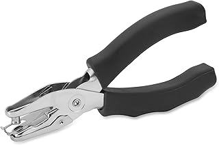 Business Source Manual Hole Punch, Silver/Black (39283) - Image 1