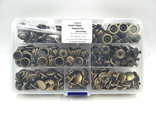 INNETOC 70 Sets 15mm 5/8" Heavy Duty Snap Fasteners Kit, Metal Snaps for Leather Crafts Sewing Repair Clothing Button Kit with Snap Installation Tool - Image 5