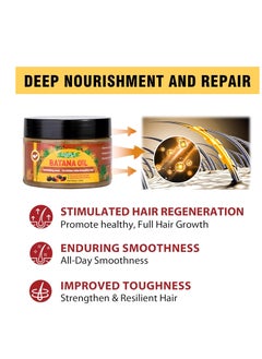 Goiple Batana Oil for Hair Growth Batana Hair Oil for Healthy Hair, Organic Hair Growth Batana Oil for Damaged Hair Repair (chebe oil & jar batana oil-pcs)  - Image 3