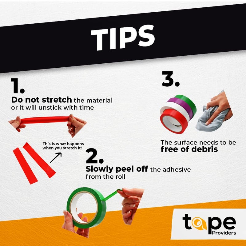 WOD Tape شريط تزيين الفينيل الأحمر WOD VTC365، 2 بوصة × 36 ياردة. لتحديد أرضية صالة الألعاب الرياضية، الحرف، وتزيين Arcade1Up، المركبات والمزيد - Image 5