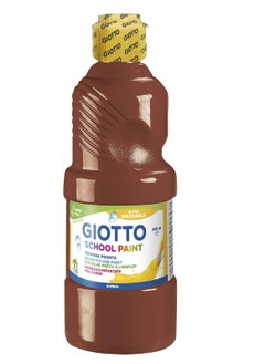 School Tempera Paint Brown 500ml Content