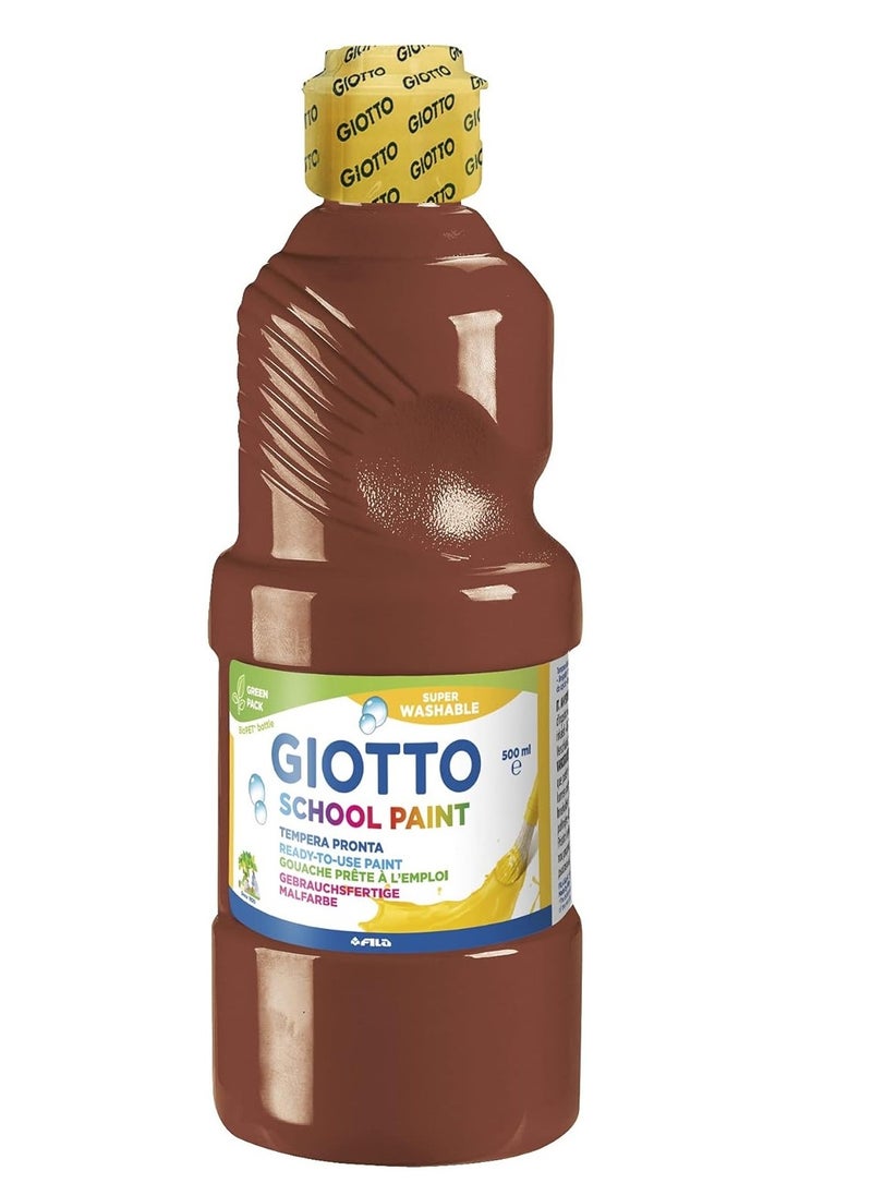 Giotto - School Tempera Paint Brown 500ml Content - Image 1