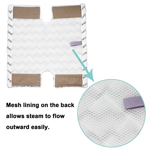 Extolife 6 Pack Steam Mop Pads Replacement P184WQ for Shark Genius Steam Mop S5003D & Lift-Away Pro Steam Mop S3973 S3973D S3973WM S5001 S5002Q S5003A S5004 S5004W S6001W S6001WM S6002C S6003D S6003W - Image 4