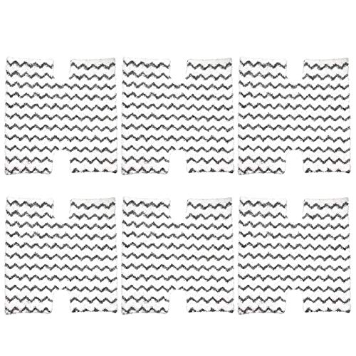 Extolife 6 Pack Steam Mop Pads Replacement P184WQ for Shark Genius Steam Mop S5003D & Lift-Away Pro Steam Mop S3973 S3973D S3973WM S5001 S5002Q S5003A S5004 S5004W S6001W S6001WM S6002C S6003D S6003W - Image 1