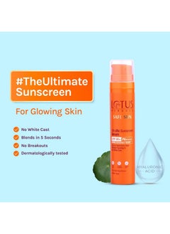 Lotus Herbals Ultrarx Sunscreen Serum Spf 60+ Pa++++ No White Cast No Breakouts Cica & Hyaluronic Dermatologically Tested 50Ml  - Image 2
