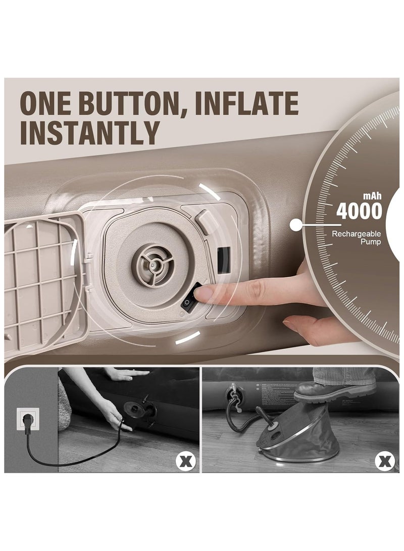 Multi Purpose Inflatable Car Air Bed Mattress, Inflatable Blow Up Mattresses with Comfortable Soft, Car Portable Travel Sleeping Bed  - Image 4