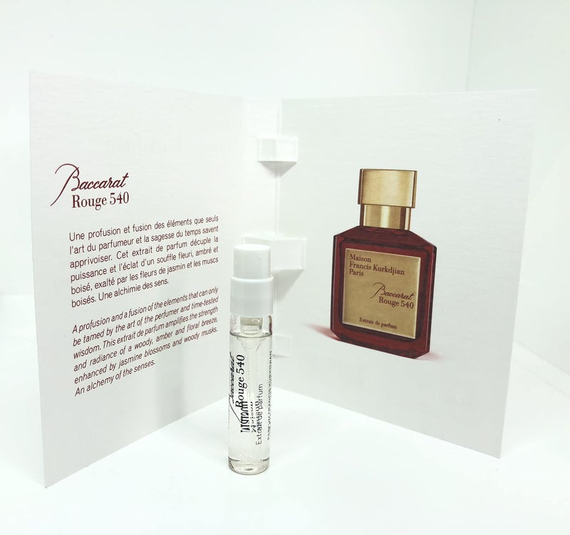 Maison Francis Kurkdjian Baccarat Rouge 540 EXTRAIT de Parfum Vial Sample Spray 2ml/ 0.06oz New - Image 1