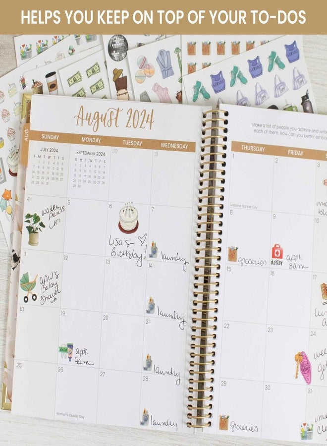 بلوم ديلي بلانرز ملصقات تخطيط يومية من بلوم، بتصميم عتيق مرسوم يدويًا، لمستلزمات الحياة اليومية (535 ملصقًا) - مجموعة متنوعة للتزيين والتخطيط وسجل القصاصات - Image 3