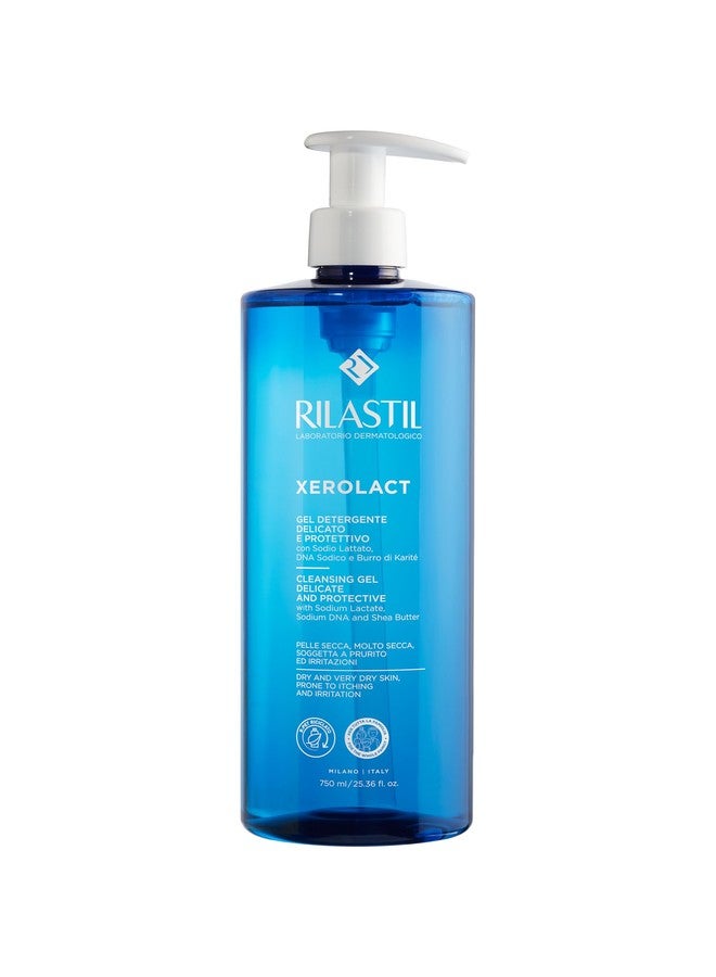 Rilastil Xerolact - Gel Limpiador Reparador para Piel Seca con Tendencia al Rascado e Irritación, 750 Mililitros - Image 1