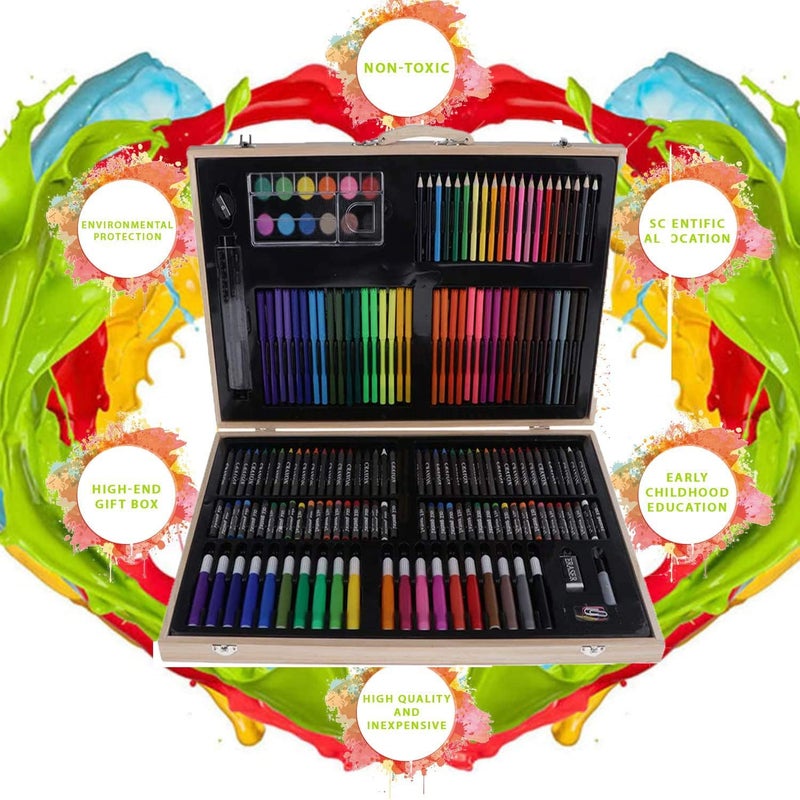 Karp Children Deluxe Art Drawing Set for Kids Case Art and Craft Supplies Drawing and Painting Set Great Gift (180Pcs - Multi) - Image 4