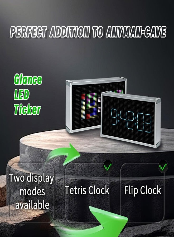 Vastarry Real-Time Crypto Ticker Bitcoin Stock Ticker Monitor Display Digital Clock Weather, Temperature, Humidity, 64 * 32 Pixel Screen - Image 4