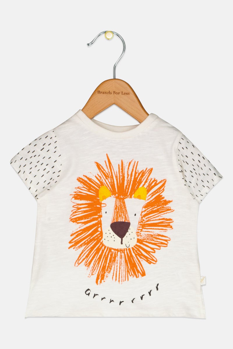 Hamleys Toddlers Boy Short Sleeve Graphic Print T-Shirt, White - Image 3