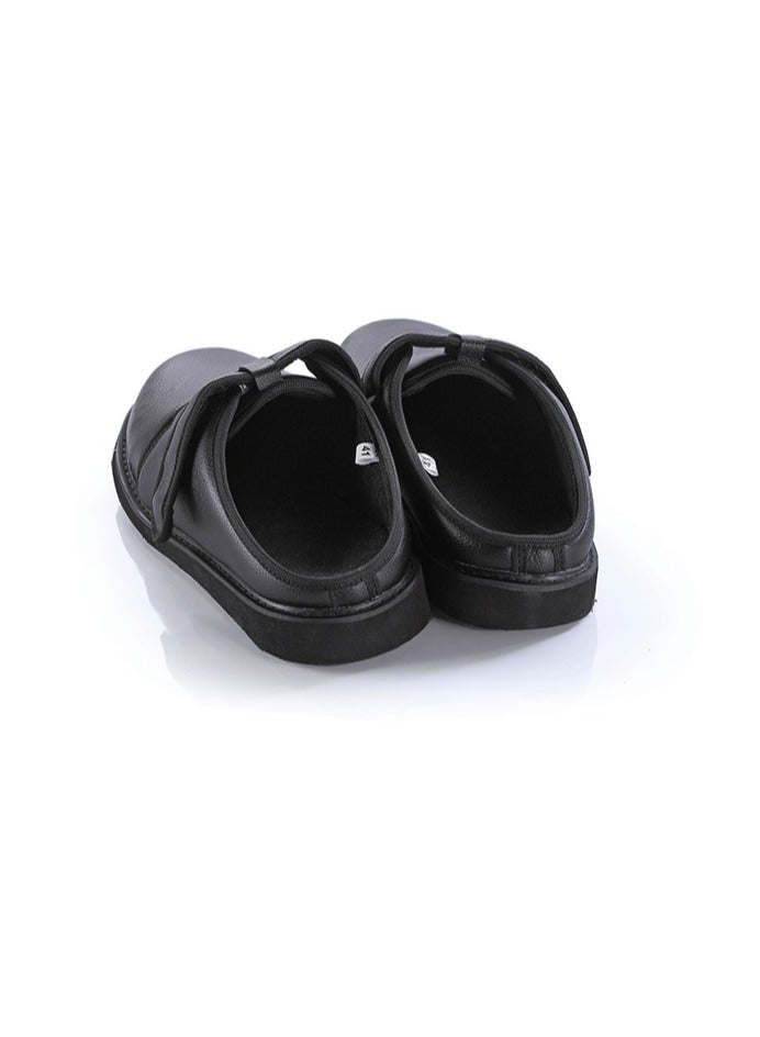 HT Medical shoes, leather medical soap for diabetics - leather soap slippers 46, black for unisex - Image 2