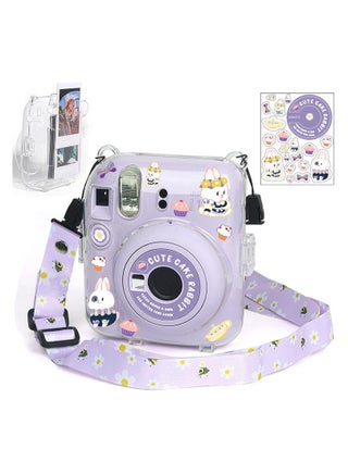Clear Case Storage Case Compatible with Fujifilm Instax Mini 12 Instant Camera Accessories with Films Pocket Photo Holder，Sticker Decal and Adjustable Shoulder Strap - pzsku/Z1634CBA689C2B129B154Z/45/_/1723109511/294c4dc8-9d0b-4369-8307-82e45475fd05