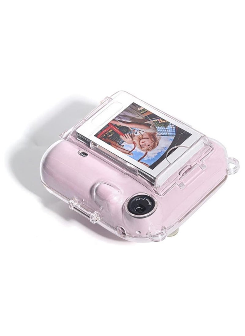Generic Clear Case Storage Case Compatible with Fujifilm Instax Mini 12 Instant Camera Accessories with Films Pocket Photo Holder，Sticker Decal and Adjustable Shoulder Strap  - Image 4