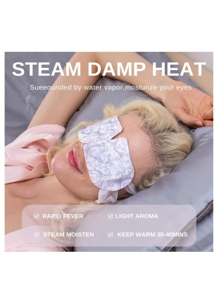 43℃ 10 Pcs Steam Eye Mask, Agarwood Heated Eye Mask, Disposable Self-Heating Eye Mask, Eye Care for Dry Eyes, Dark Circles, Puffy Eyes, Puffiness, Eye Fatigue  - Image 3