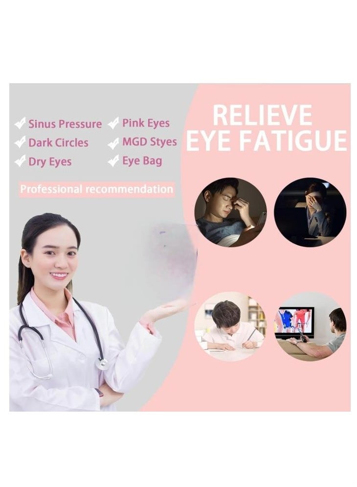 43℃ 10 Pcs Steam Eye Mask, Agarwood Heated Eye Mask, Disposable Self-Heating Eye Mask, Eye Care for Dry Eyes, Dark Circles, Puffy Eyes, Puffiness, Eye Fatigue  - Image 2