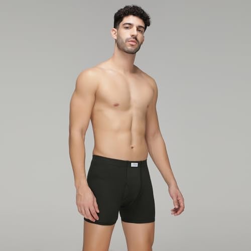 Amul Comfy Pack of 3 Cotton Solid Men Trunk (Assorted) - Image 3