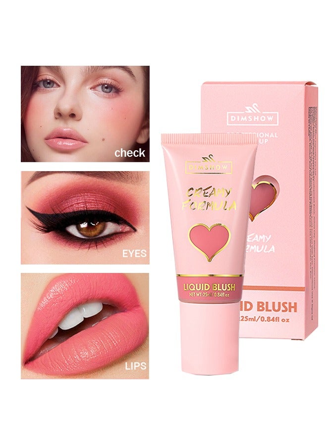 ديمشو تركيبة كريمية سسائلة ، رأس إسفنجي كبير الرأس ، ملمس بشرة مخملي ، شفاه وخدود للاستخدام المزدوج ، ترطيب ، سهل التلوين # 03 طقوس الورد - Image 1