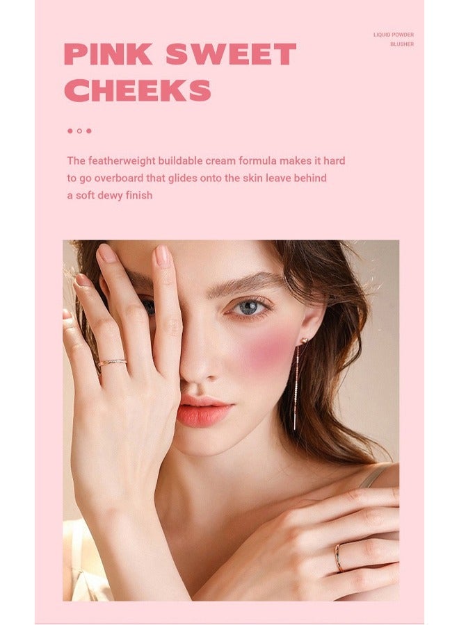 ديمشو تركيبة كريمية سسائلة ، رأس إسفنجي كبير الرأس ، ملمس بشرة مخملي ، شفاه وخدود للاستخدام المزدوج ، ترطيب ، سهل التلوين # 03 طقوس الورد - Image 5