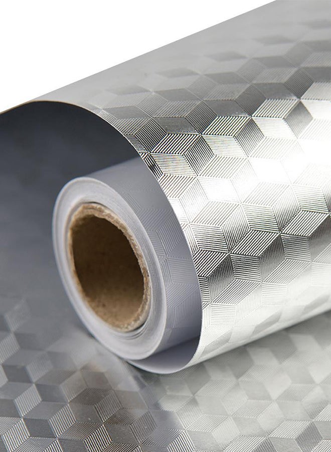 Aknur Aluminum Foil Oil Proof Stickers Silver 20x2x17cm - Image 1